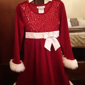 Little girls size 5 Christmas dress